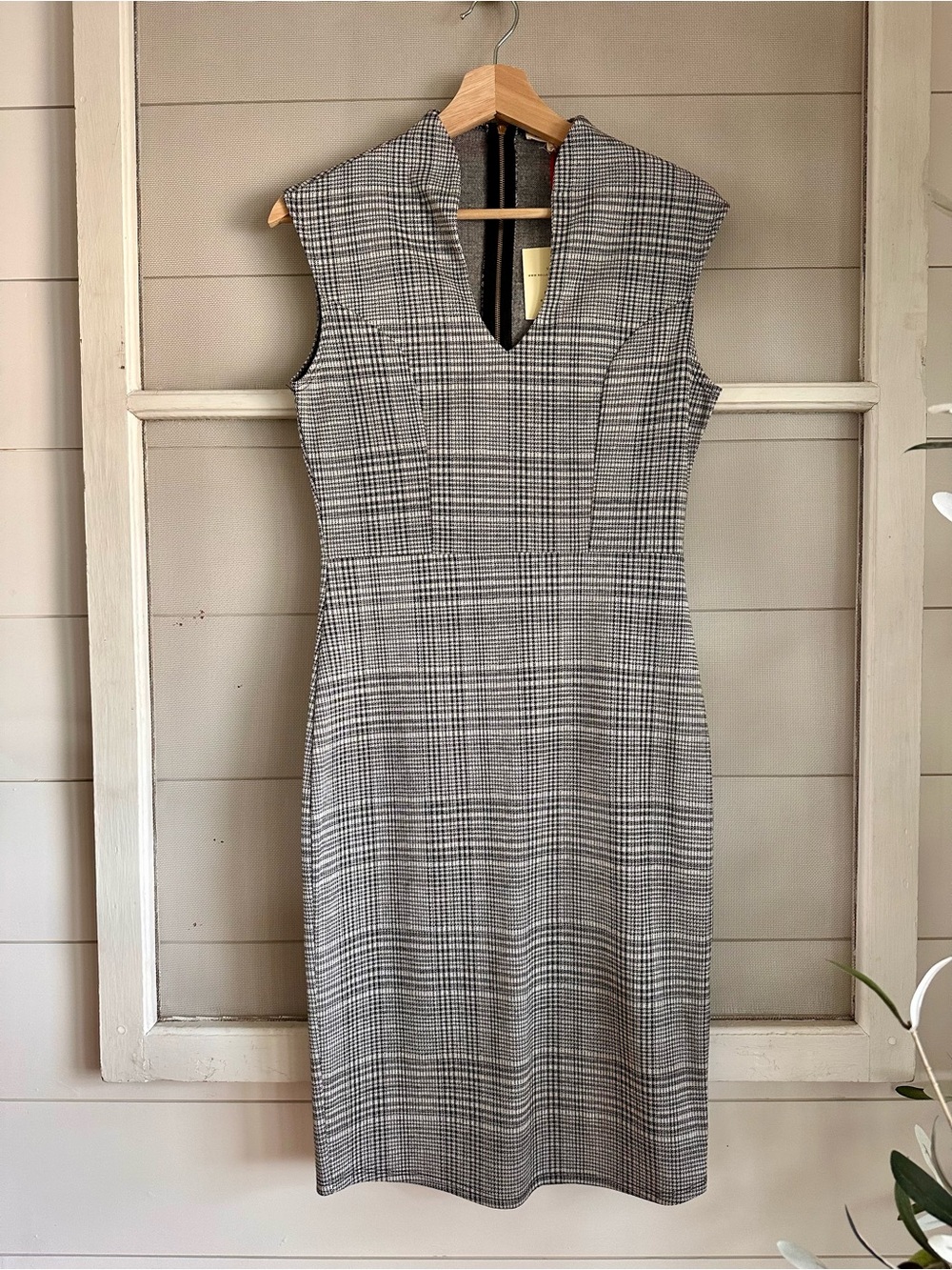 NEW Sleeveless Rolla Coster Plaid Sheath Dress